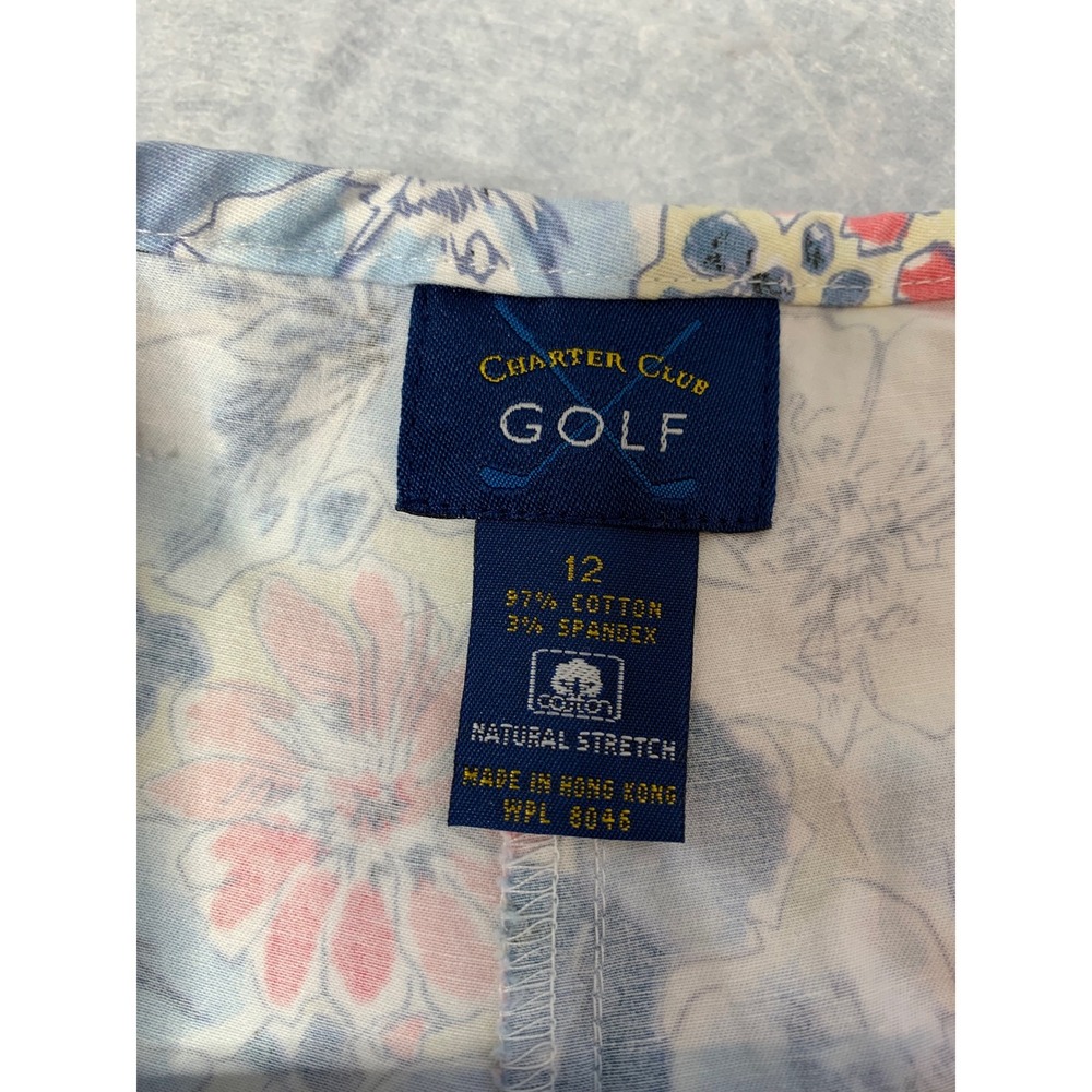 Charter Club Golf Floral Sleeveless Top & Skort skirt Set Size 12 Cottagecore - Picture 7 of 12